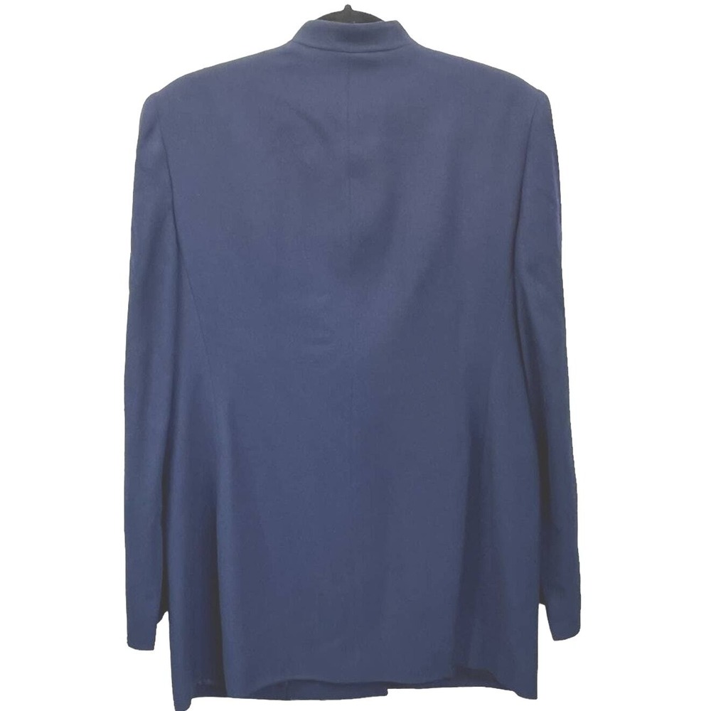 Lauren Ralph Lauren Blazer Outerwear Double Breasted Wool‎ Blend Navy Blue 10 - Picture 3 of 10